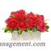 Fleur De Lis Living Rose Centerpiece in Planter FDLL3135